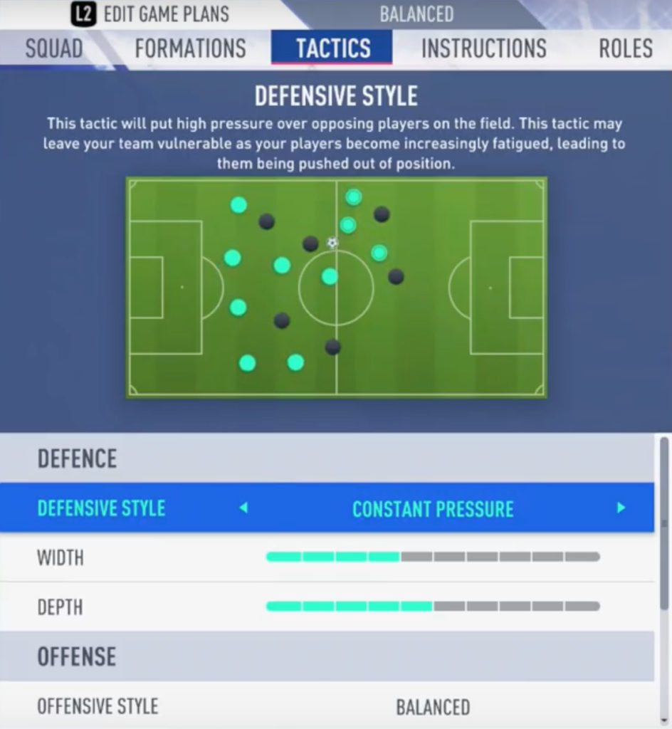 FIFA 20 Defending with High Pressure
